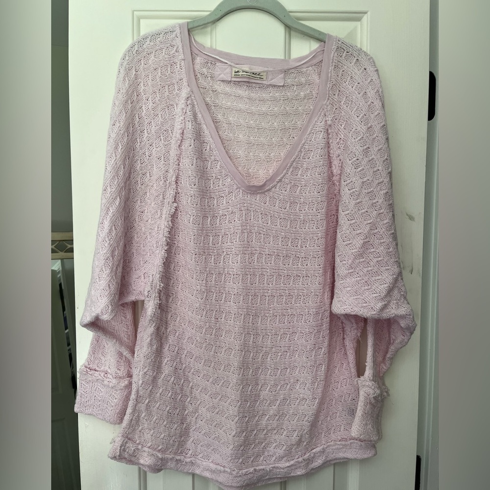 We the Free light pink sweater size medium